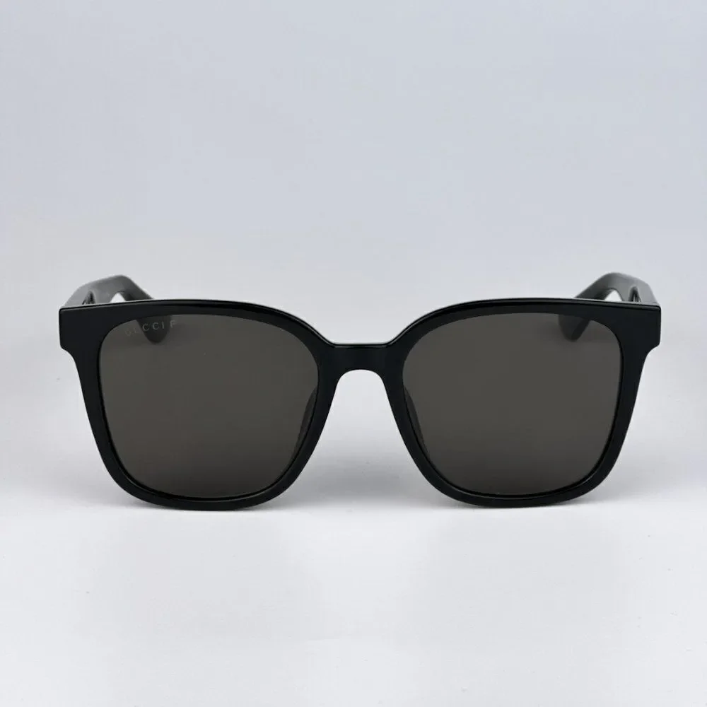 SALE! NEW Gucci GG1346SK 002 Black Brown Polarized Square Unisex Sunglasses